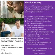 MEN – Have you been hurt by an abortion experience?